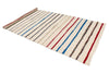 5x10 Ivory and Multicolor Turkish Tribal Runner