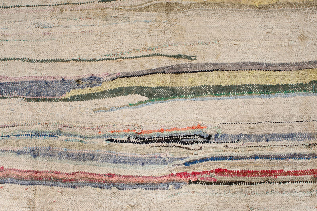 5x8 Beige and Multicolor Turkish Tribal Rug
