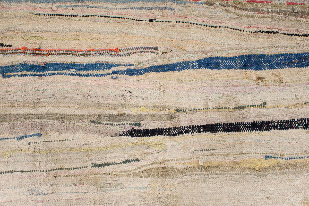 5x8 Beige and Multicolor Turkish Tribal Rug