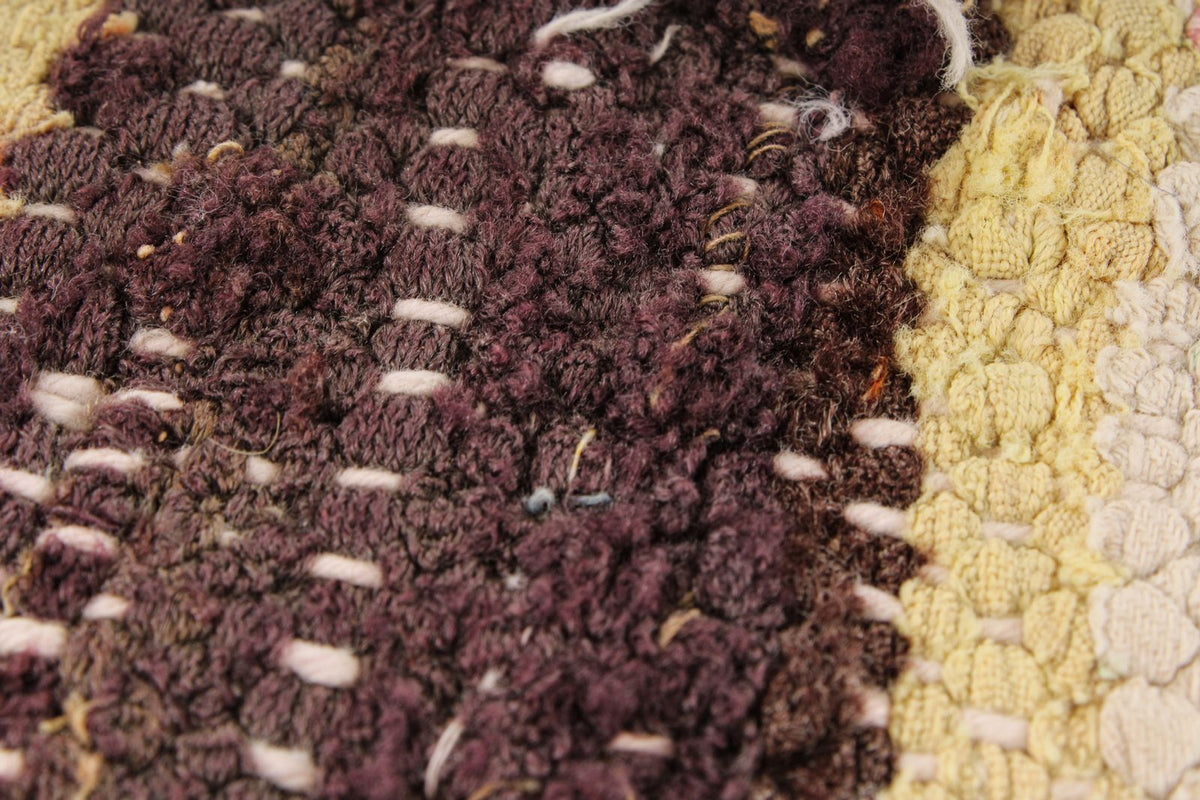 5x8 Beige and Multicolor Turkish Tribal Rug