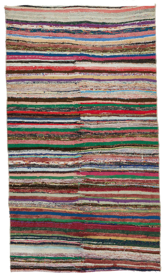 4x7 Multicolor Turkish Tribal Rug