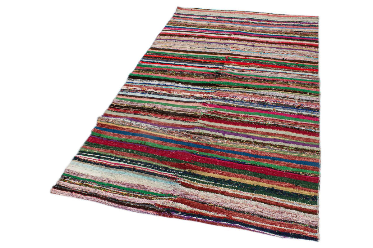 4x7 Multicolor Turkish Tribal Rug