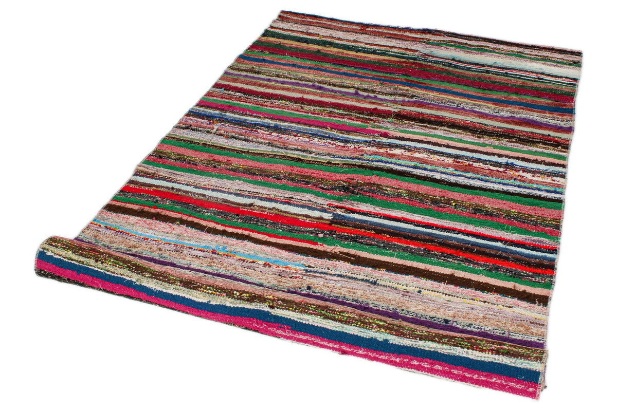 4x7 Multicolor Turkish Tribal Rug