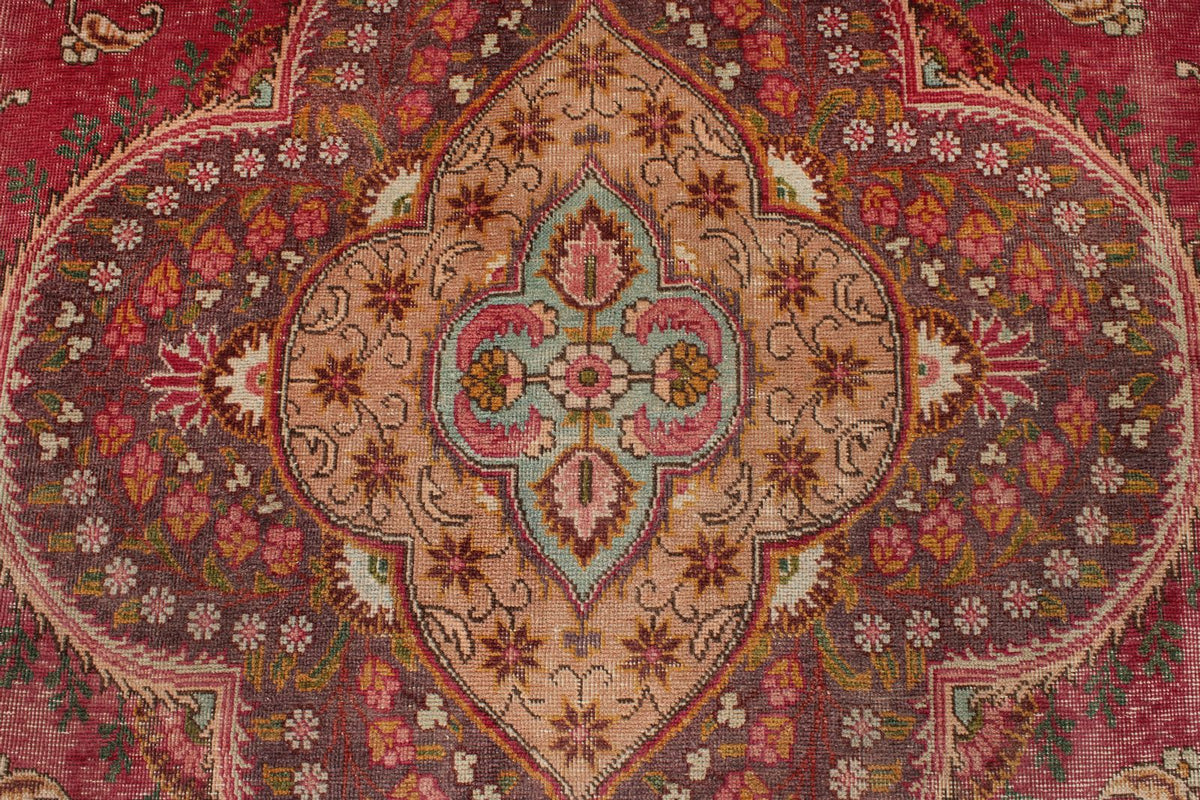 9x12 Magenta and Multicolor Modern Contemporary Rug