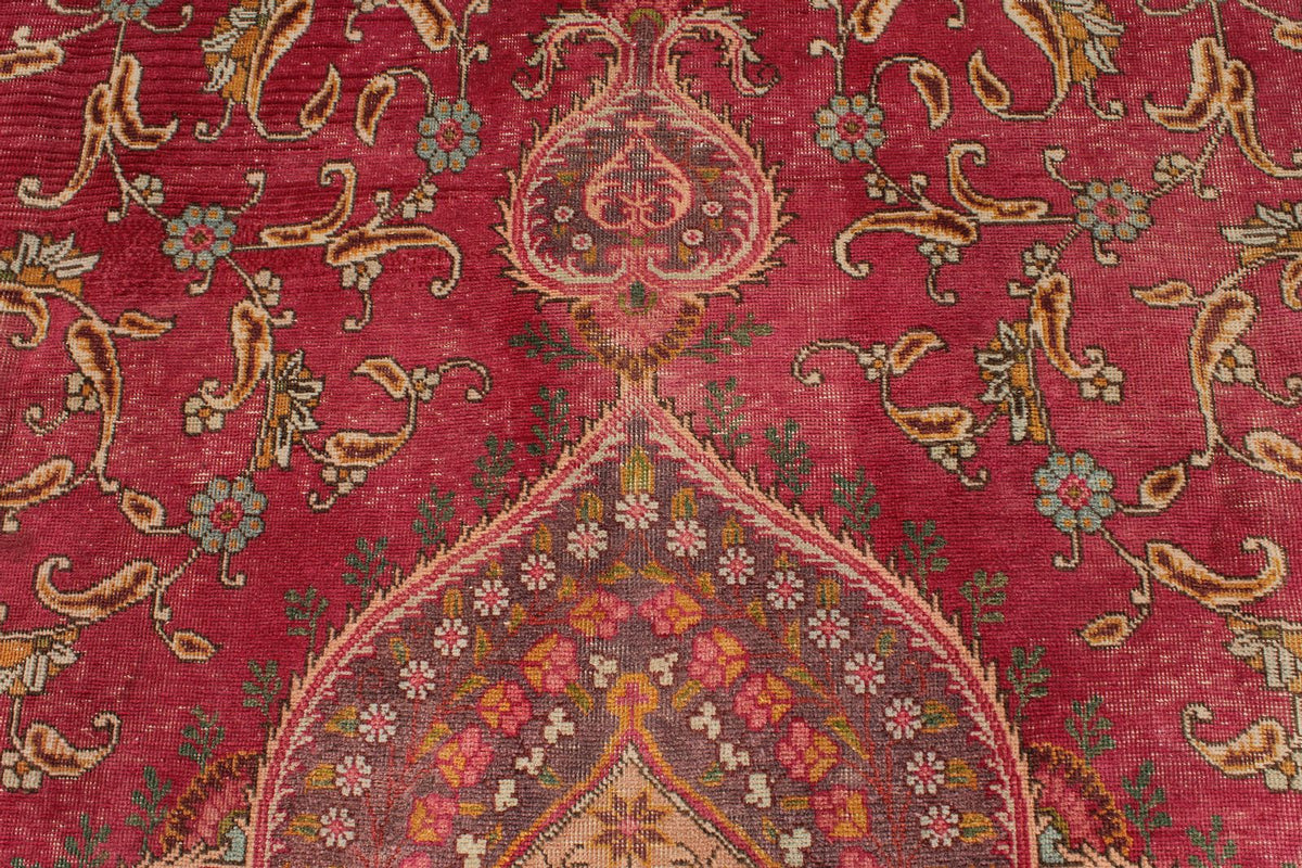 9x12 Magenta and Multicolor Modern Contemporary Rug