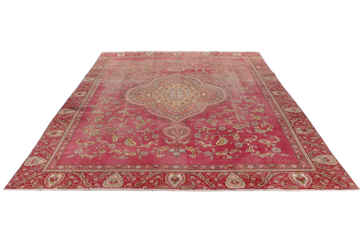 9x12 Magenta and Multicolor Modern Contemporary Rug