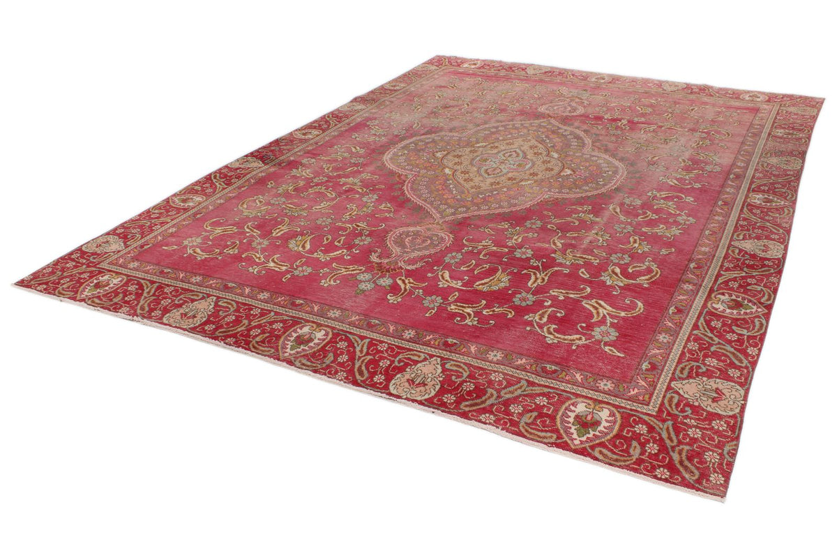 9x12 Magenta and Multicolor Modern Contemporary Rug