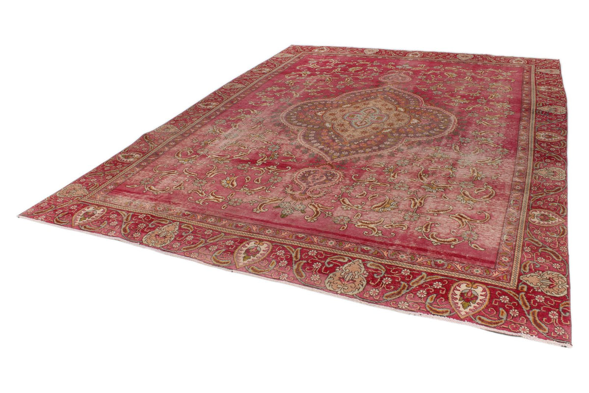 9x12 Magenta and Multicolor Modern Contemporary Rug