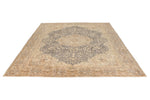 8x11 Navy and Light Brown Turkish Traditional Rug