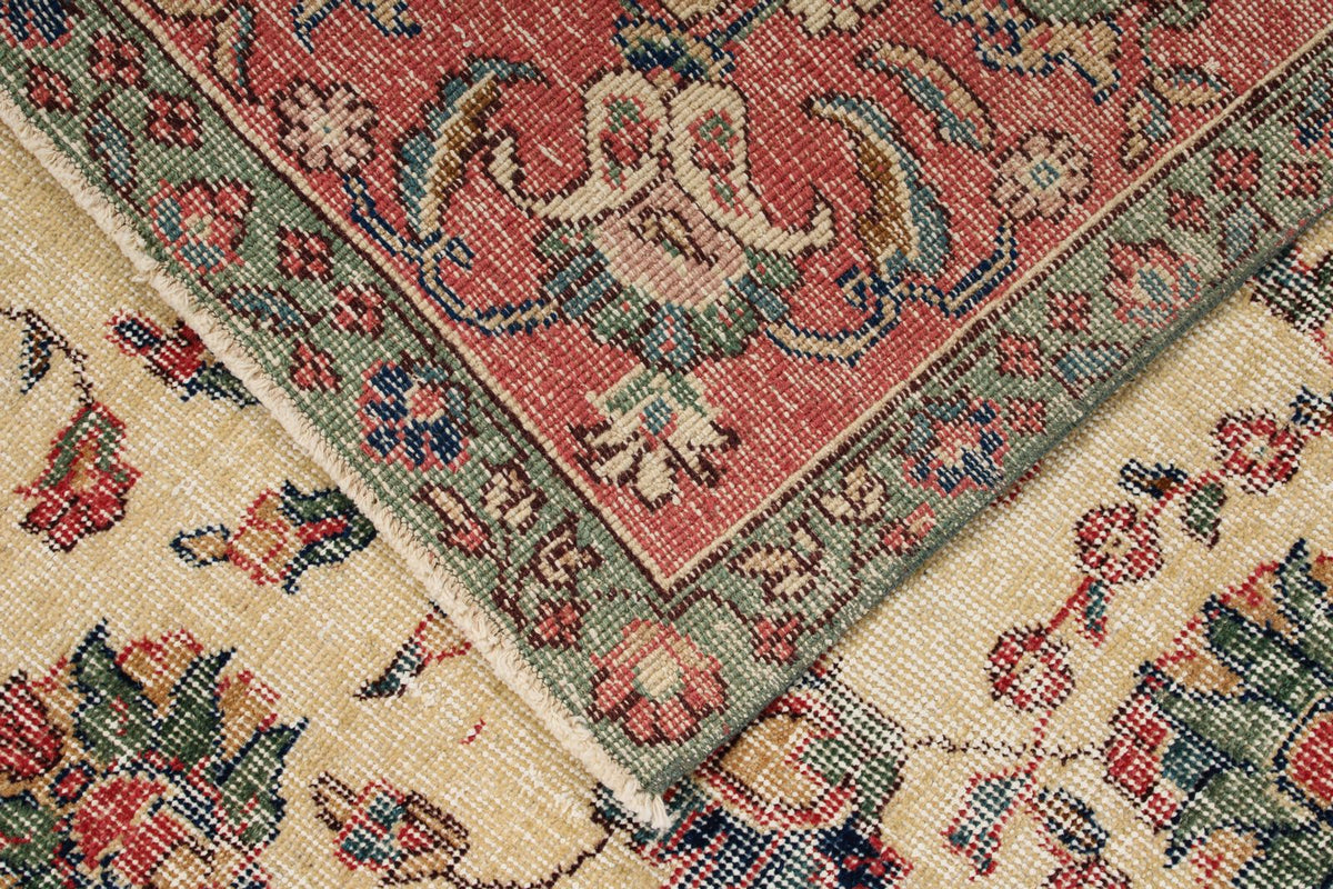 7x10 Ivory and Multicolor Modern Contemporary Rug