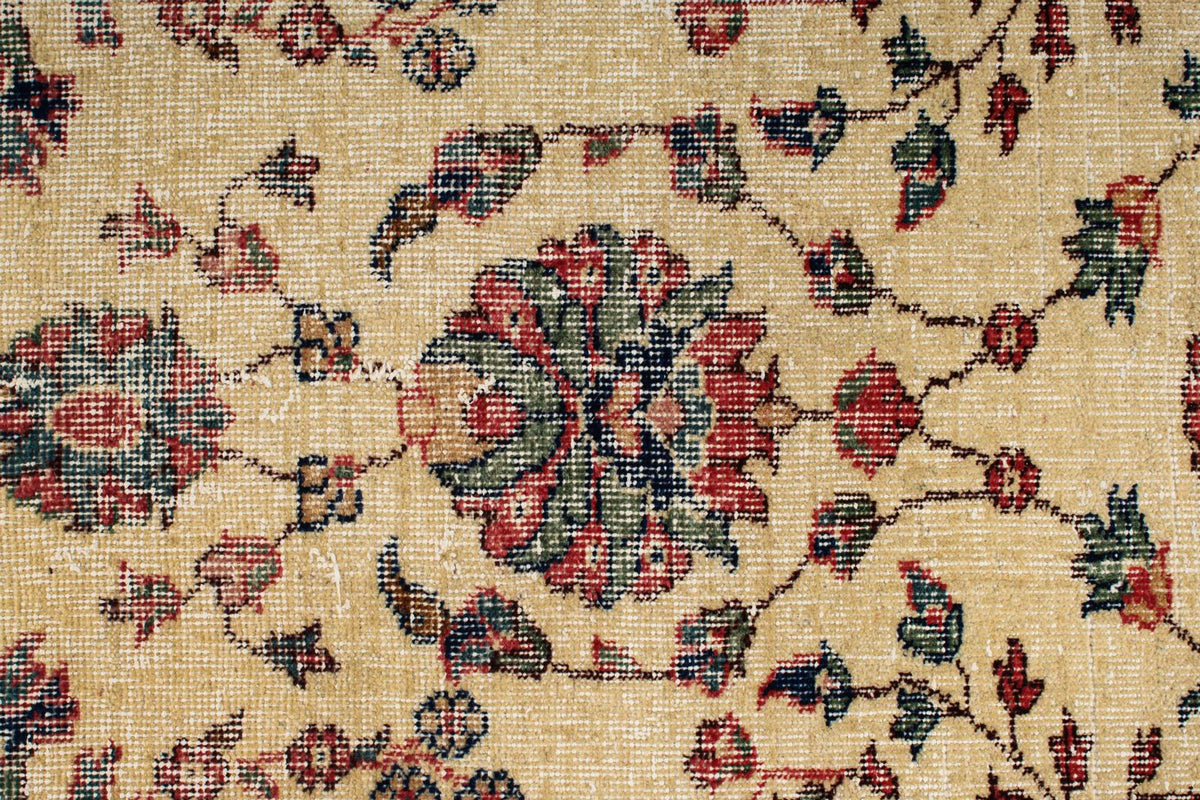 7x10 Ivory and Multicolor Modern Contemporary Rug