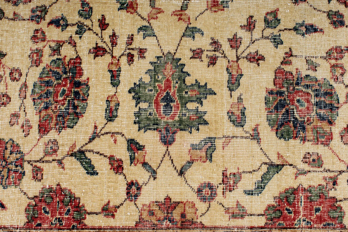 7x10 Ivory and Multicolor Modern Contemporary Rug