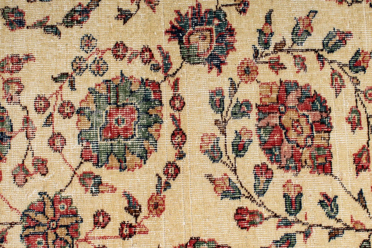 7x10 Ivory and Multicolor Modern Contemporary Rug