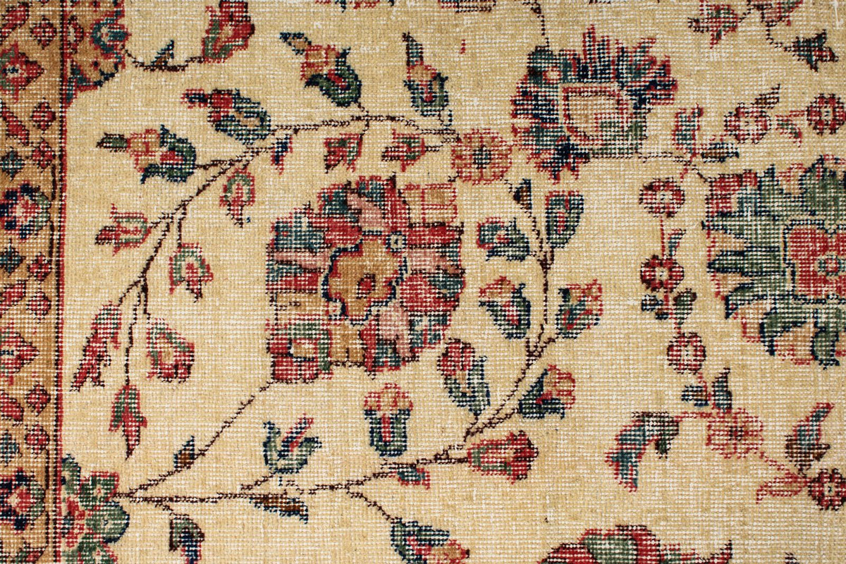 7x10 Ivory and Multicolor Modern Contemporary Rug