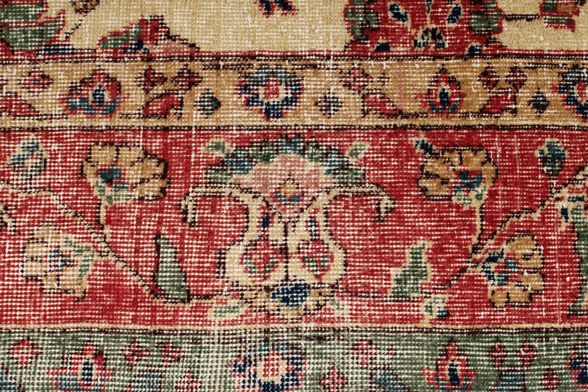 7x10 Ivory and Multicolor Modern Contemporary Rug