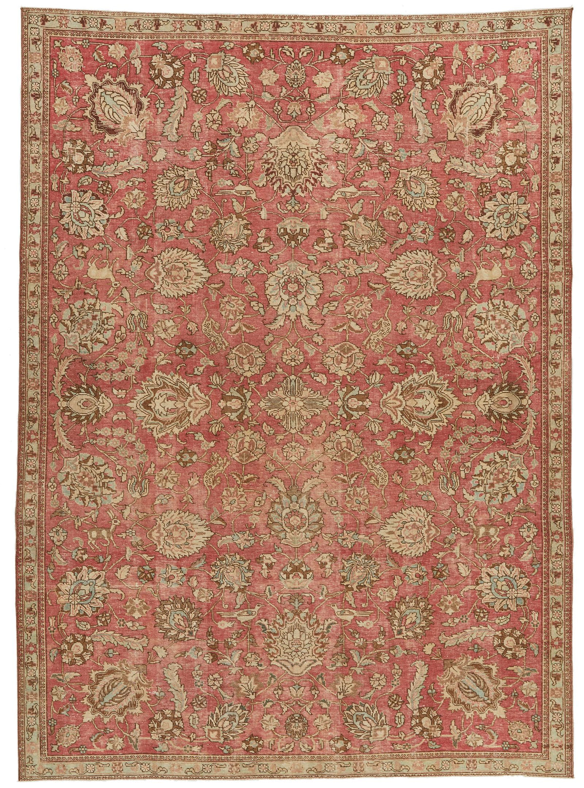 7x10 Rust and Multicolor Modern Contemporary Rug
