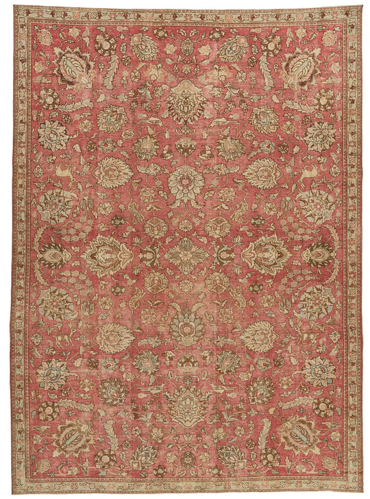 7x10 Rust and Multicolor Modern Contemporary Rug