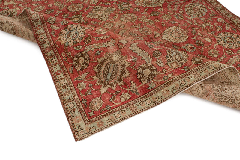 7x10 Rust and Multicolor Modern Contemporary Rug