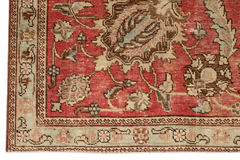 7x10 Rust and Multicolor Modern Contemporary Rug