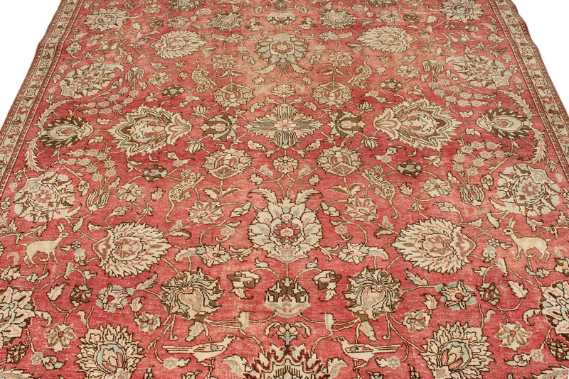 7x10 Rust and Multicolor Modern Contemporary Rug