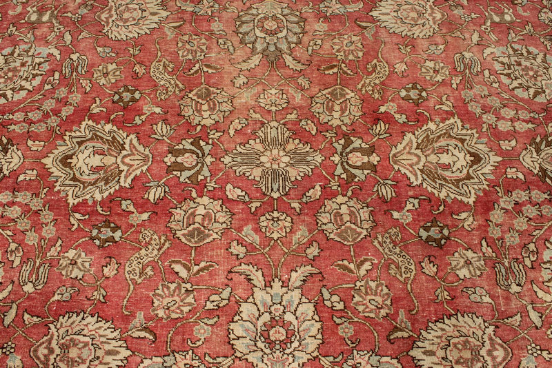7x10 Rust and Multicolor Modern Contemporary Rug