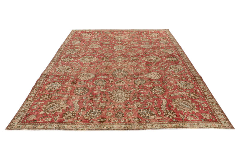 7x10 Rust and Multicolor Modern Contemporary Rug