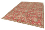 7x10 Rust and Multicolor Modern Contemporary Rug
