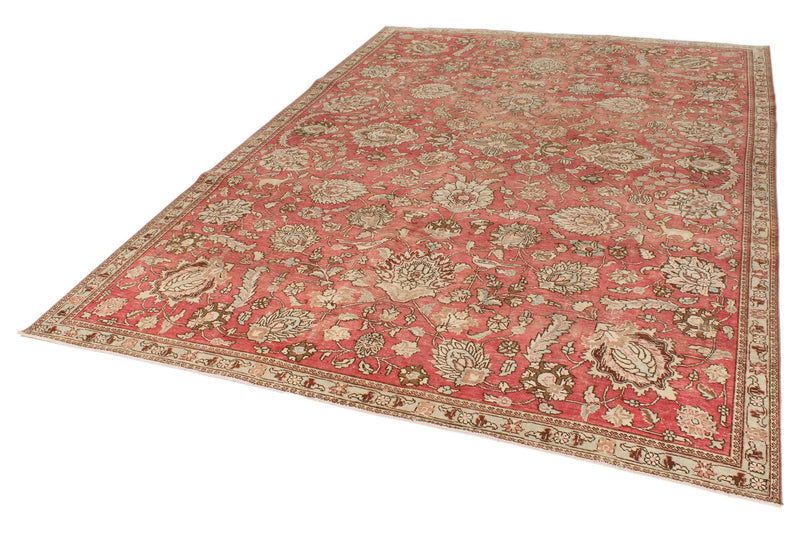 7x10 Rust and Multicolor Modern Contemporary Rug