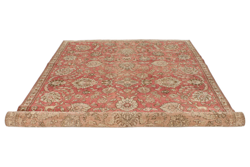 7x10 Rust and Multicolor Modern Contemporary Rug
