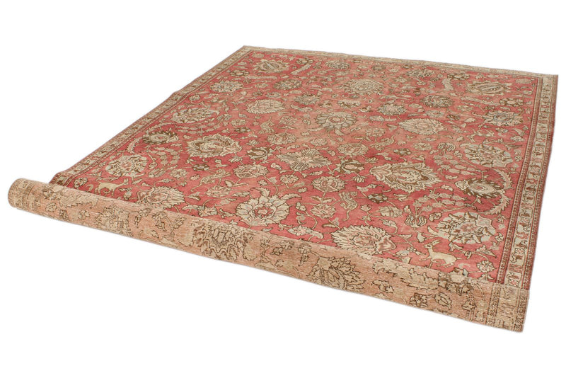 7x10 Rust and Multicolor Modern Contemporary Rug