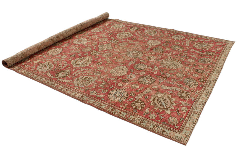 7x10 Rust and Multicolor Modern Contemporary Rug