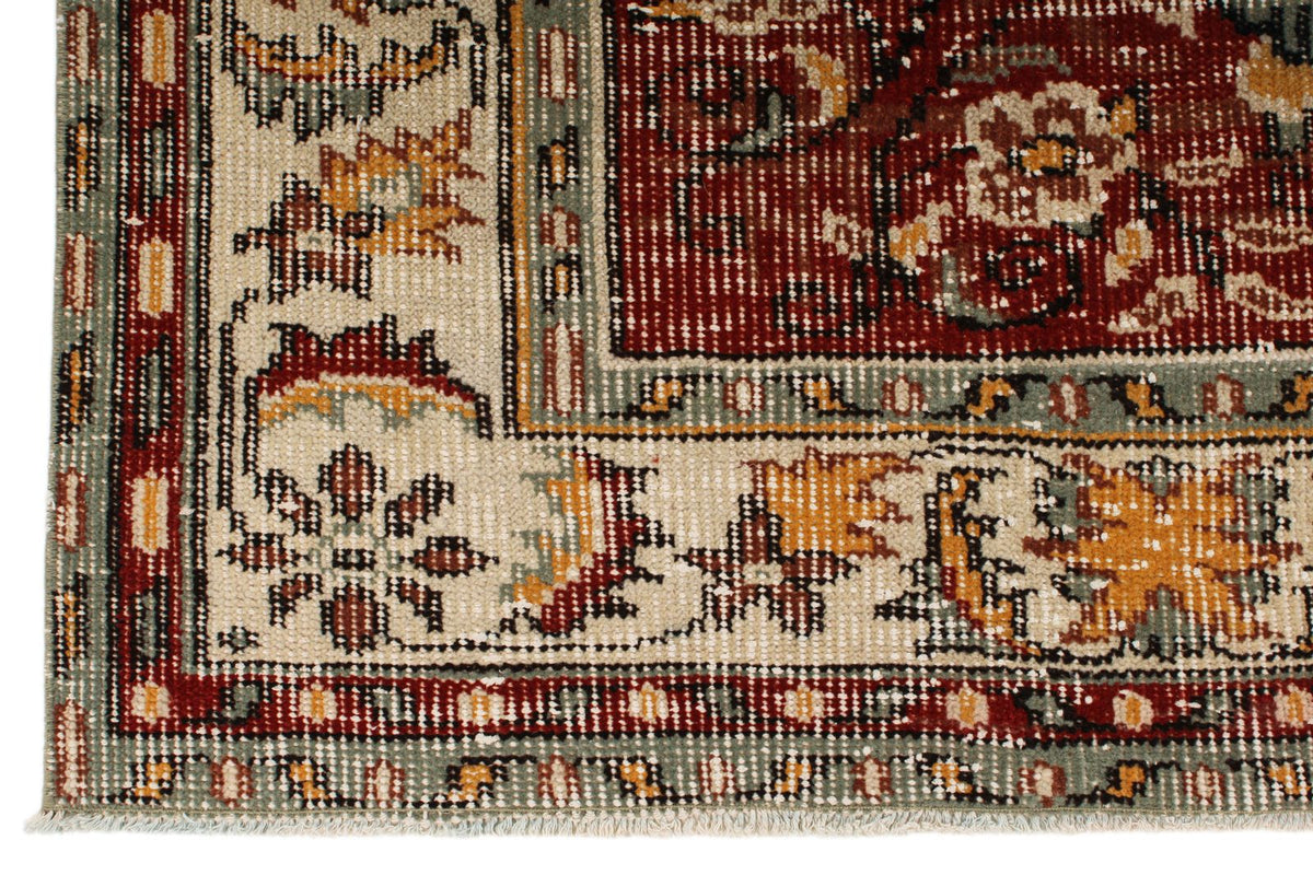 6x10 Dark Rust and Multicolor Modern Contemporary Rug