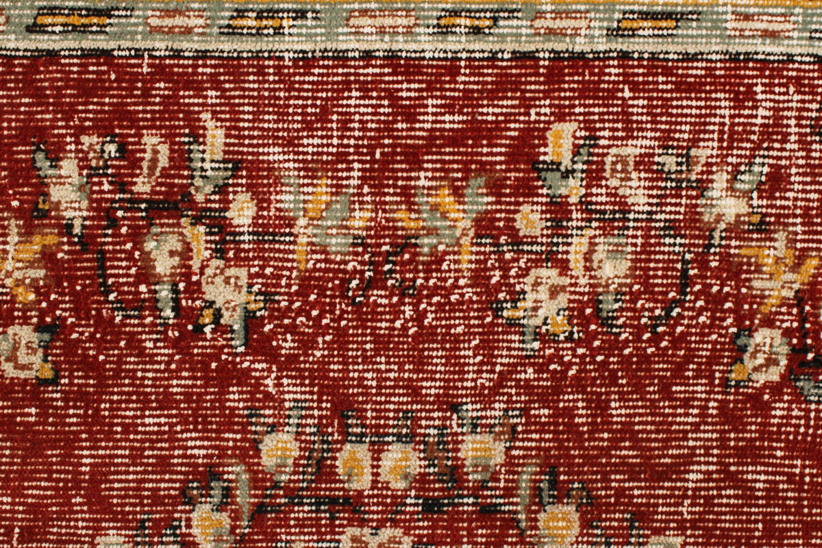 6x10 Dark Rust and Multicolor Modern Contemporary Rug