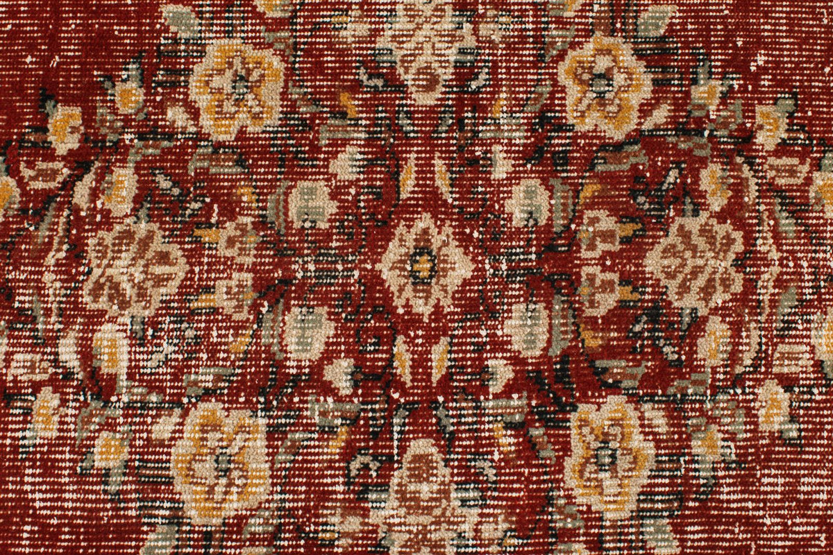 6x10 Dark Rust and Multicolor Modern Contemporary Rug