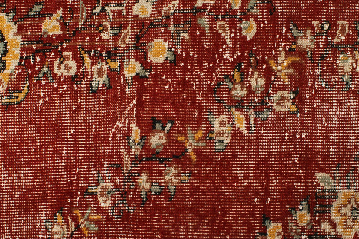 6x10 Dark Rust and Multicolor Modern Contemporary Rug