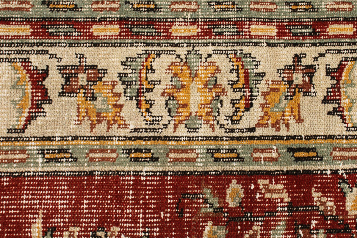 6x10 Dark Rust and Multicolor Modern Contemporary Rug
