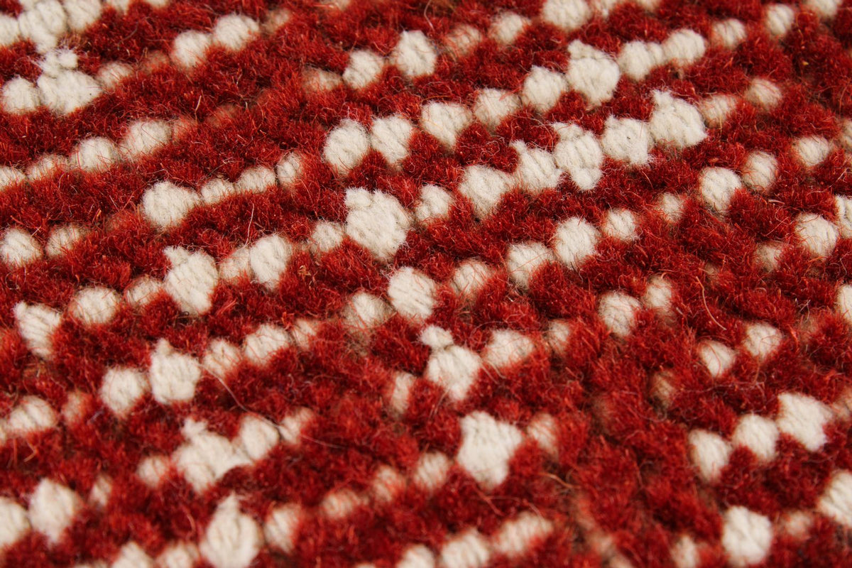 6x10 Dark Rust and Multicolor Modern Contemporary Rug