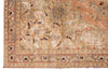 7x10 Light Peach and Light Brown Modern Contemporary Rug