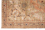 7x10 Light Peach and Light Brown Modern Contemporary Rug
