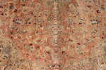 7x10 Light Peach and Light Brown Modern Contemporary Rug