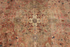 7x10 Light Peach and Light Brown Modern Contemporary Rug