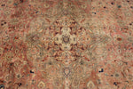 7x10 Light Peach and Light Brown Modern Contemporary Rug