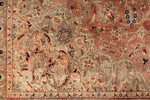 7x10 Light Peach and Light Brown Modern Contemporary Rug