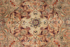7x10 Light Peach and Light Brown Modern Contemporary Rug