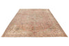 7x10 Light Peach and Light Brown Modern Contemporary Rug