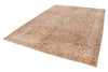 7x10 Light Peach and Light Brown Modern Contemporary Rug