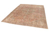 7x10 Light Peach and Light Brown Modern Contemporary Rug