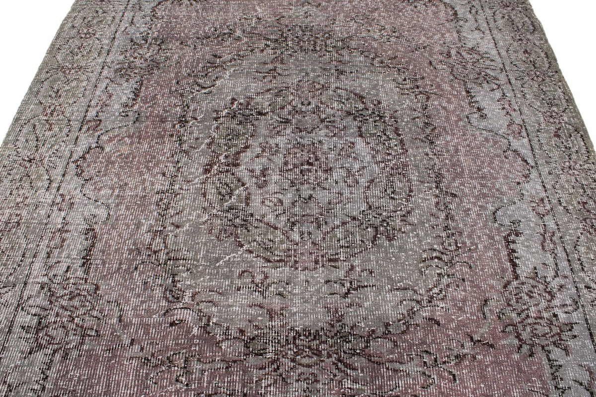6x10 Light Purple and Gray Modern Contemporary Rug