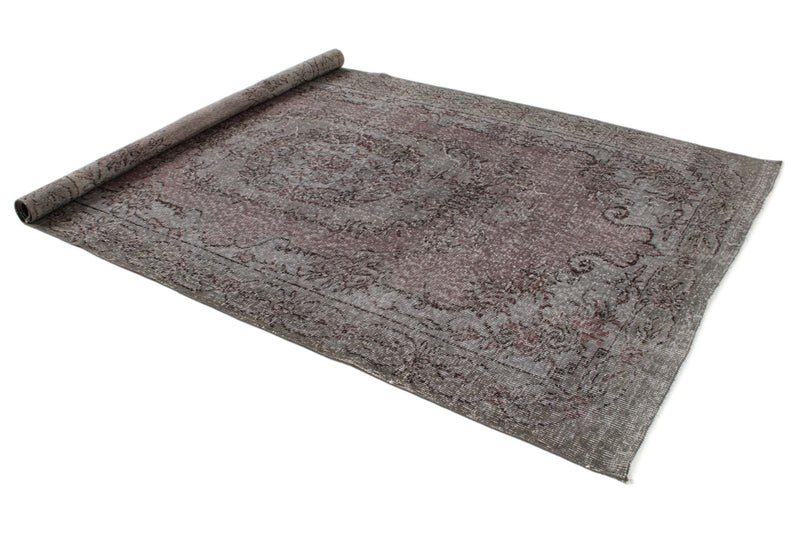 6x10 Light Purple and Gray Modern Contemporary Rug