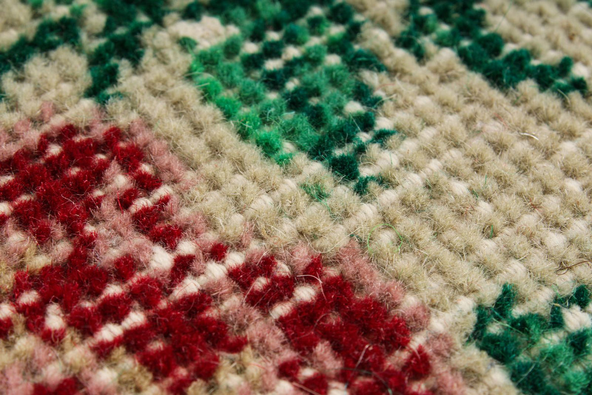 7x10 Ivory and Multicolor Turkish Anatolian Rug
